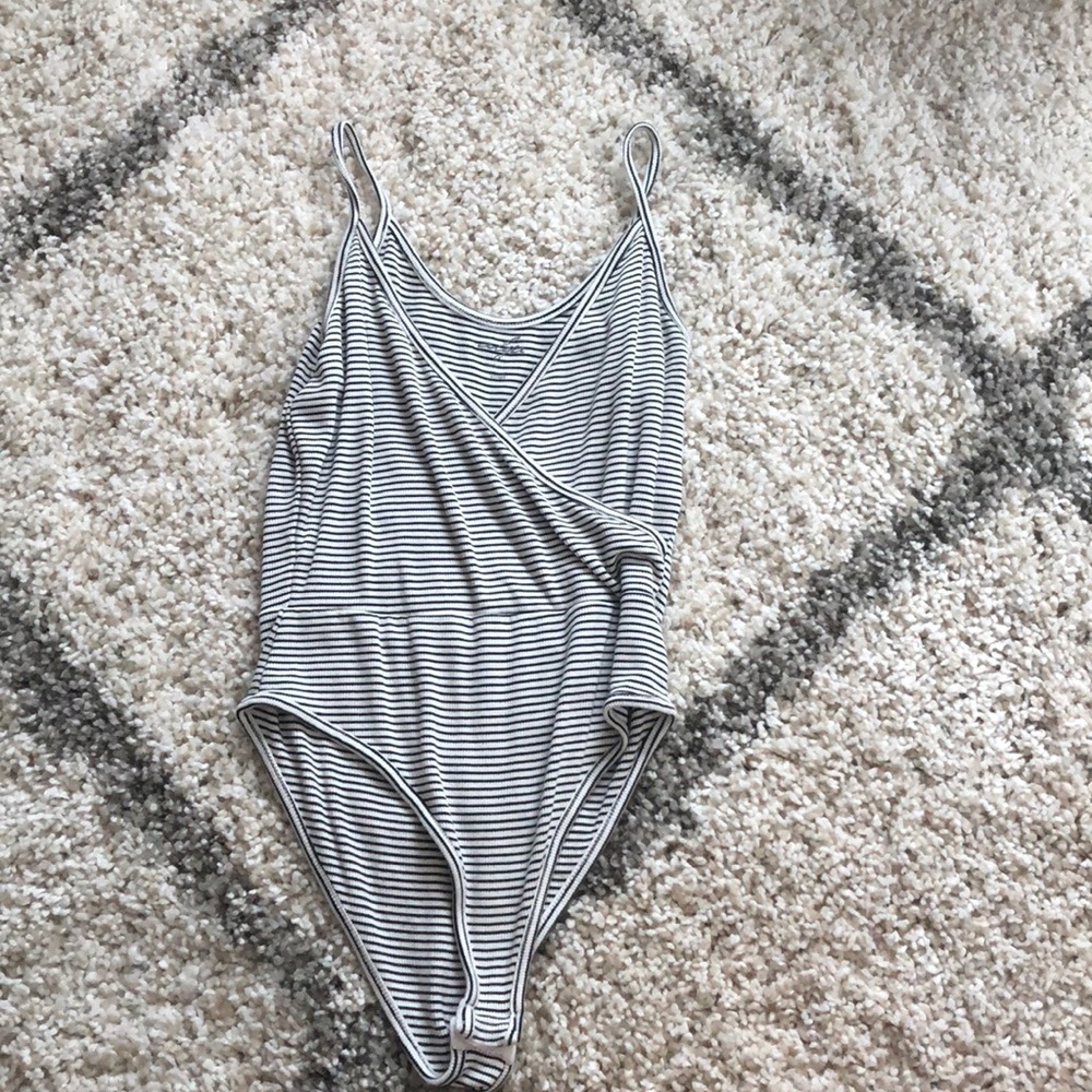 American eagle striped body suit
